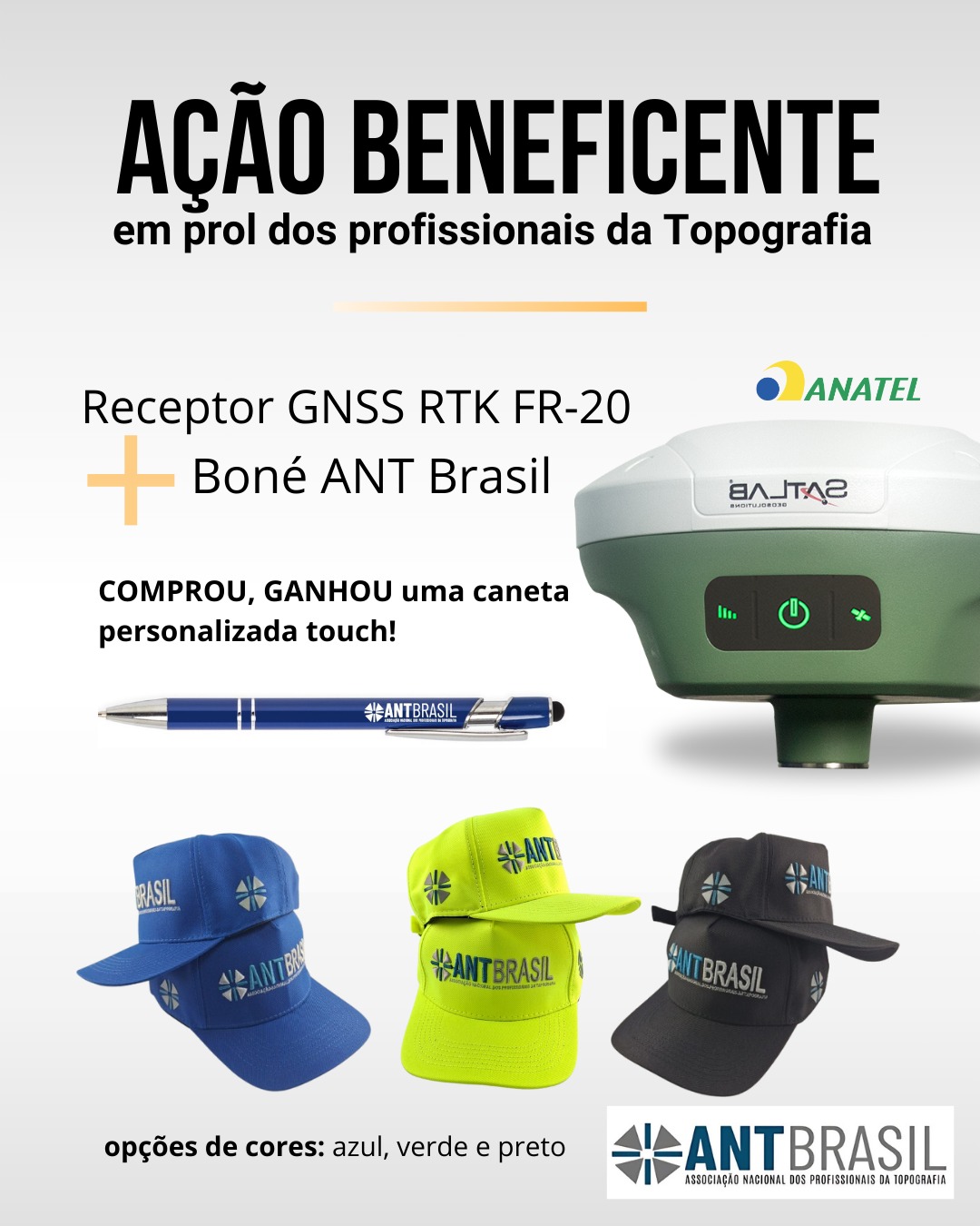 Ação Receptor GNSS RTK FR 20