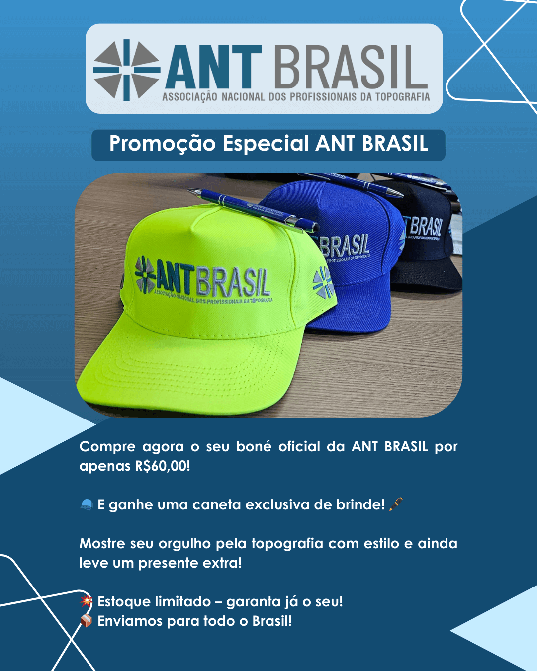 Promoção boné antbrasil